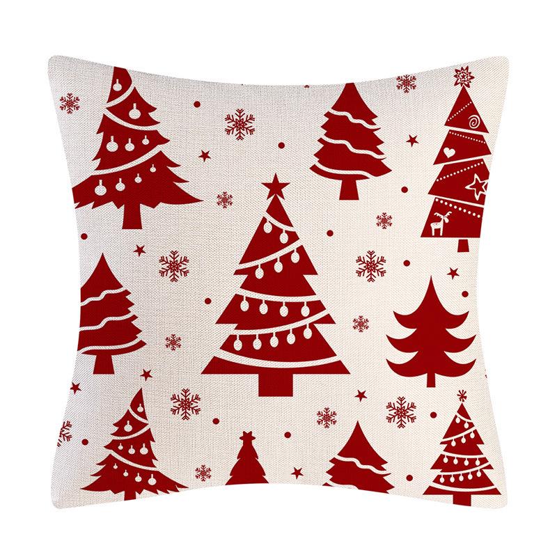 Christmas Pillowcase Red Elk Light Luxury Pillowcase Car Neck Cushion Home Pillowcase