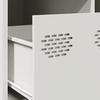 White Coffee Table 68.5 X 50 X 43.5 Cm Cold Rolled Steel