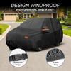 Motoforti Car Cover Outdoor Waterproof Sun Rain Hail Protection with Left Side Door Zipper 210D-PU for Lincoln Aviator