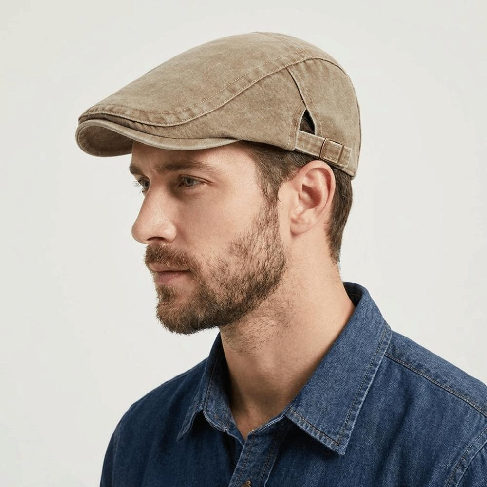 Adjustable Painter Beret Cotton Flat Cap Fashion Peaked Cap  Women