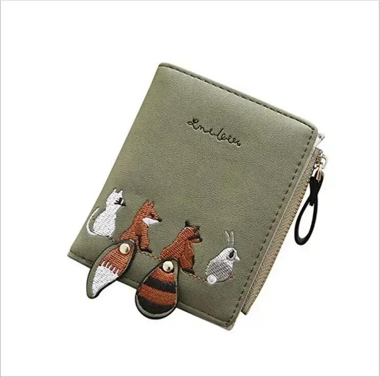 Mini Trendy Personalized Coin Purse Zipper Folding Card Bag Women's Short Student Wallet Korean Version Little Fresh Folding