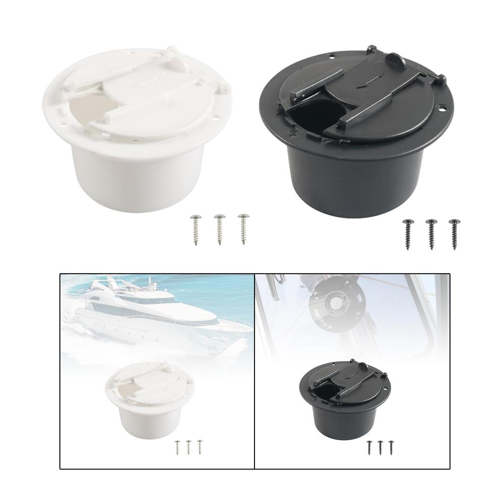 Generic Electrical Cable Hatch Simple Installation Replacement Door Hardware Sturdy Professional Electric Power Cord Hatch Cover