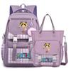 2Pcs/set Anime One Piece Large Capacity Handbag for Teenager Student Children Girl Boy Back To School Washable Versatile Crossbody Shoulder Bag