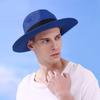 Foldable Colorful Summer Straw Hat Square Buckle Outdoor Beach Travel Breathable