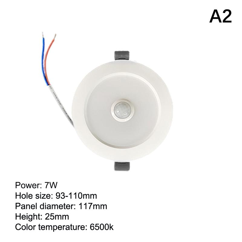 New Body Motion Sensor Spot LED Downlight Lamparas 220V Ceiling Light 5W 7W 9W Cold White Panel Light For Hallway Stair Depot