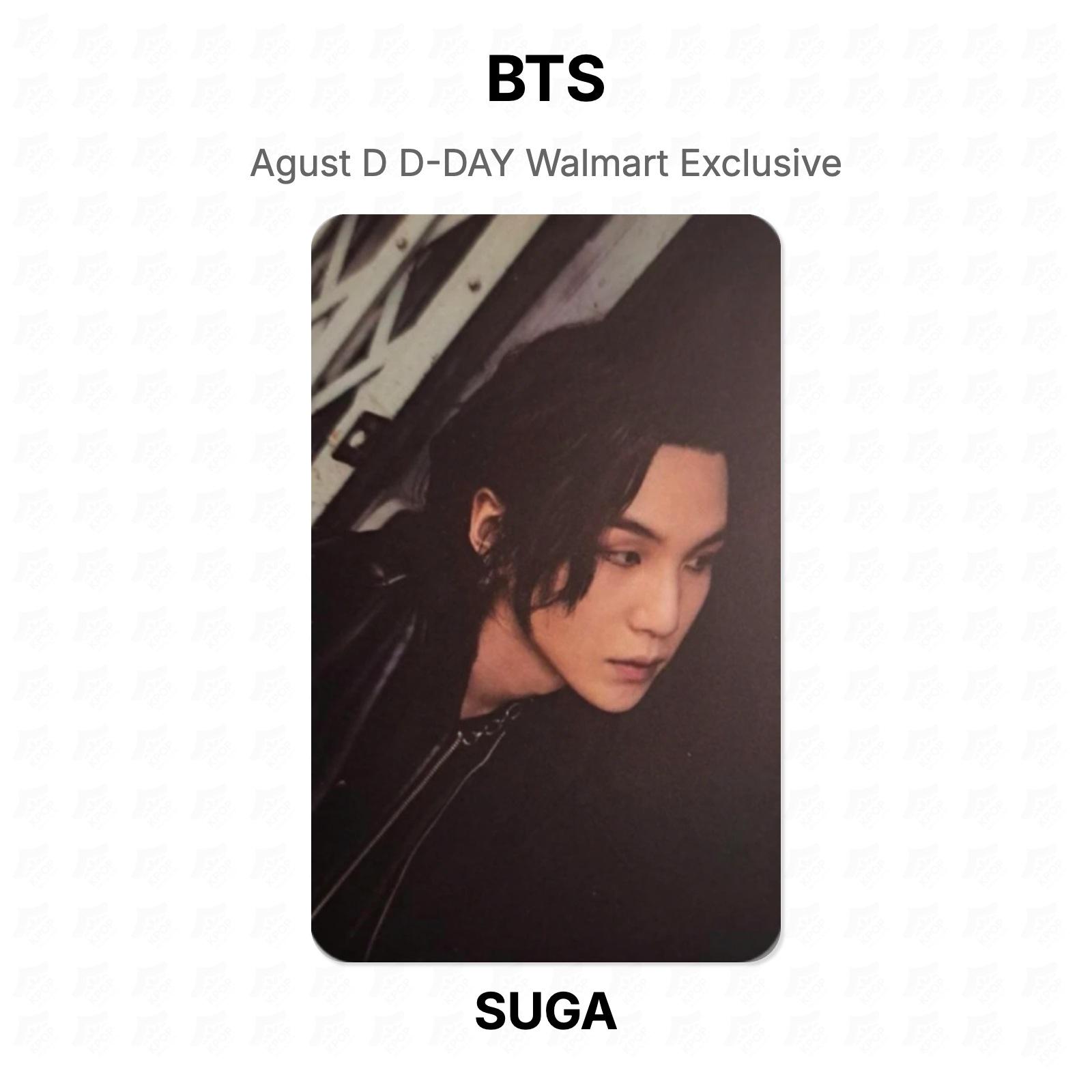 BTS SUGA Agust D D-DAY Walmart Exclusive Official Photocard SUGA