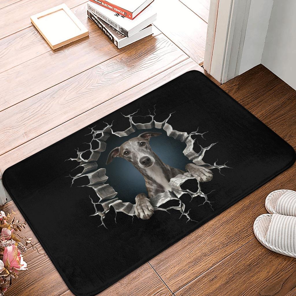 Retro-Fußmatte mit Dackelmotiv (40 x 60 cm) – Anti-Rutsch-Teppich für Bad, Küche und Wohnzimmer