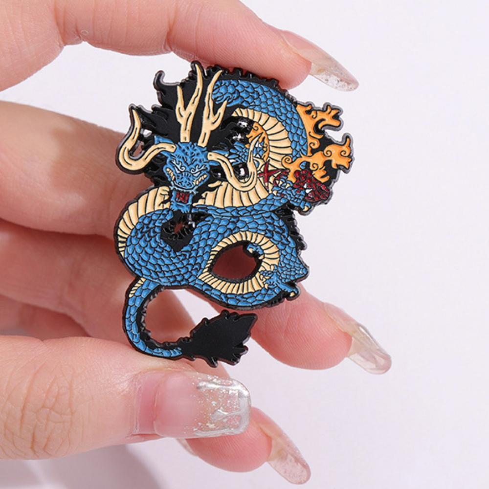 

1 шт. Винтажная креативная брошь в виде дракона, модная одежда, сумки, платья, украшения, аксессуары, булавки для рюкзаков