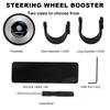 360 Degree Rotating Car Steering Wheel Booster Steering Wheel Knob Ball Emblem For VW Golf Amarok T5 Phaeton ID3 Tiguan T-Cros zg6