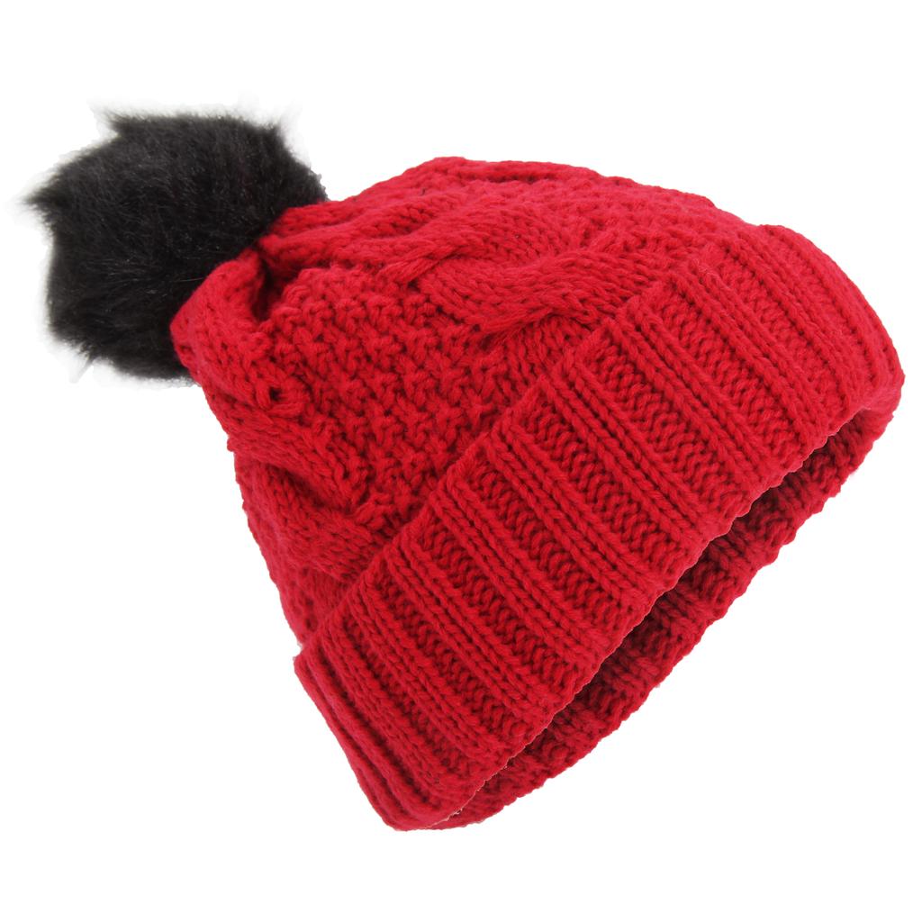 Universal Textiles Childrens Girls Thinsulate Thermal Winter Beanie Hat with Pom Pom 3M 40g