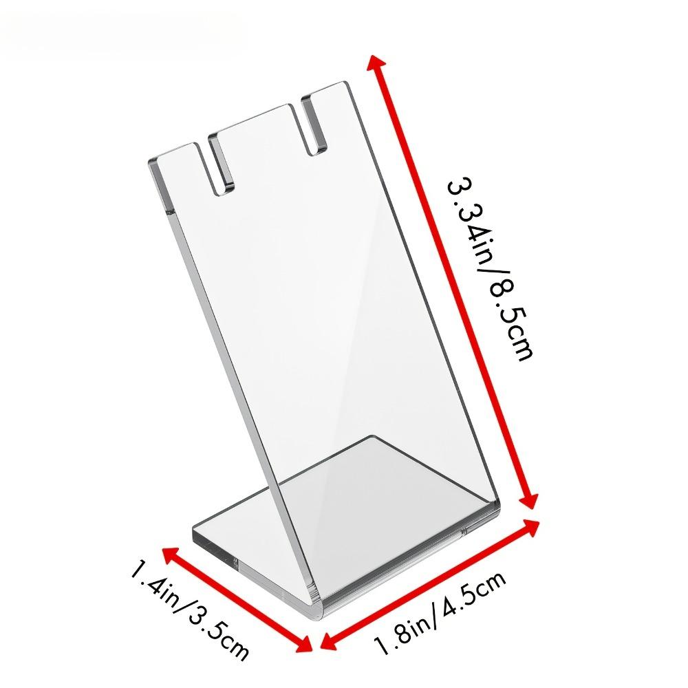 10pcs Acrylic Jewelry Storage Rack, Multi-purpose Necklace Earrings Gift Packaging, Suitable for Mall Counters Exhibition Display Racks