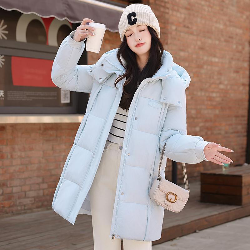 Autumn Winter Thicken Warm Parka Women Casual Solid Color Big Pocket Loose Short Hooded Coat Jackets Outwear