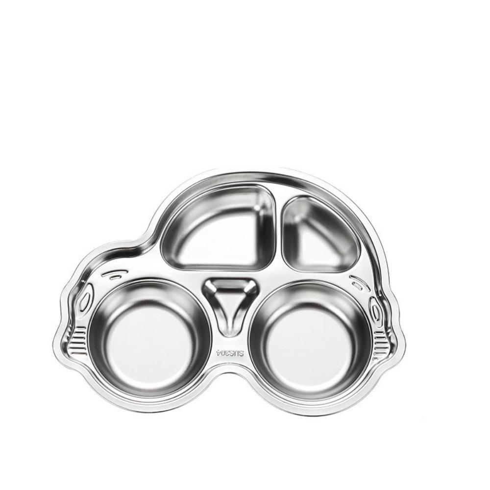 

Пищевая тарелка из нержавеющей стали 304, форма животного, тарелка для кафетерия, мультяшная посуда, детский сад, школа