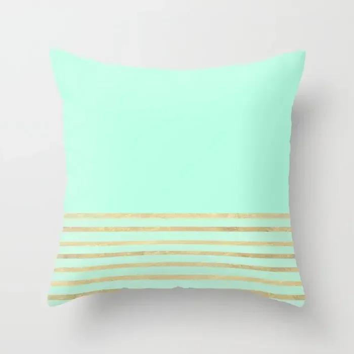 45x45cm Light Blue Green Mint Cushion Cases Modern Geometry Print Boho Decorative Pillowcase Sofa Couch Throw Pillows