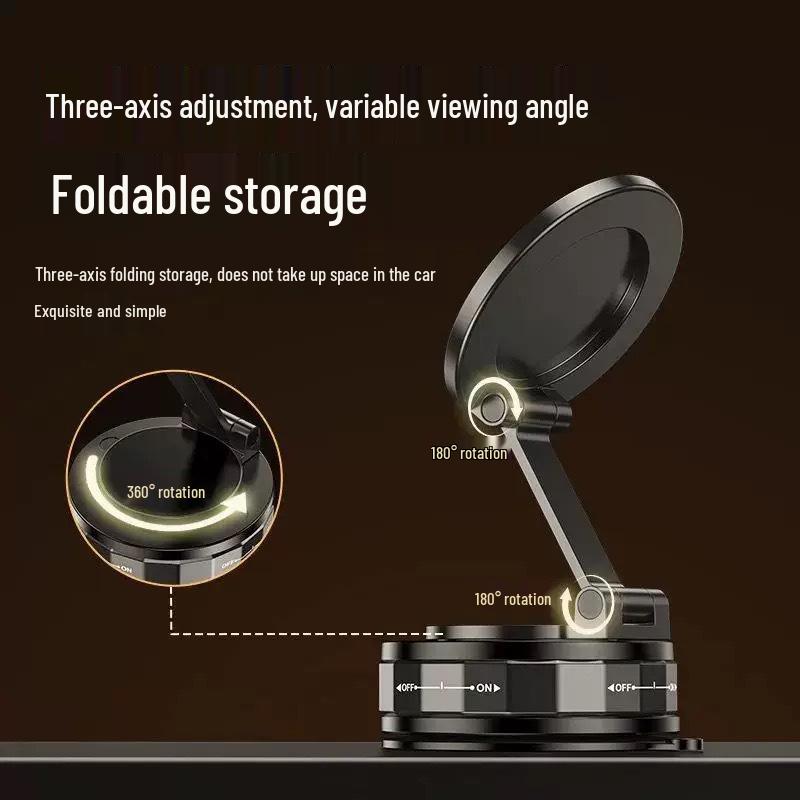 2025 Magnetic Car Phone Holder with Suction Cup - Universal Stand for In-Car Navigation and Desktop Use