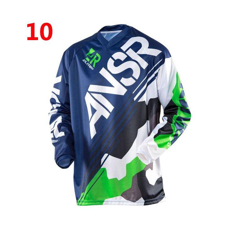 2022 Cycling Suit Printed Universal Off-road Motorcycle Suit Long-sleeved Breathable Top Summer Men's Spot