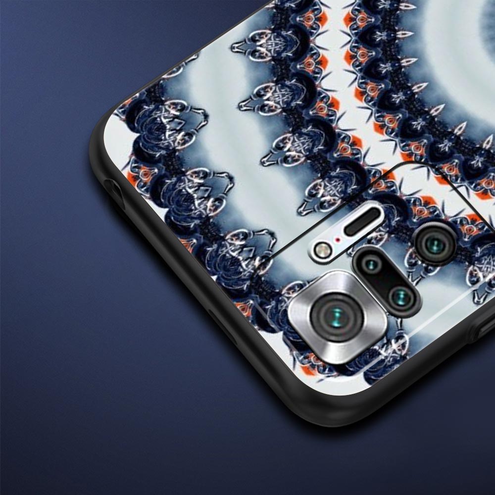 Retro Circular Totem Design Phone Case Cover for Redmi 14C 10C Note 15 14 13 12 10 11 K40 Pro Plus 5G Soft TPU Shockproof Fundas