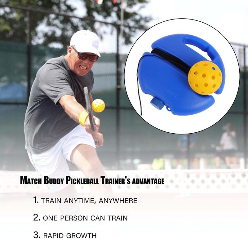 Pickleball Træner Pickleball Bold Med Snor Pickleball Træningshjælp Til Enkelt Spiller Voksen Motion Selvstudie Rebound Bold