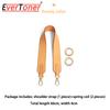 EverToner Wide Shoulder Strap Adjustable Replacement Bag Strap Double-sided Solid Color For l-v neverfull Belts Bag accessory