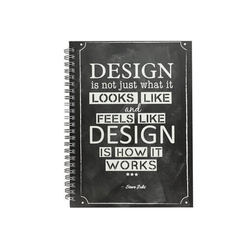 Profile Hardcover Spiral Notebook A5 160 page (Design)
