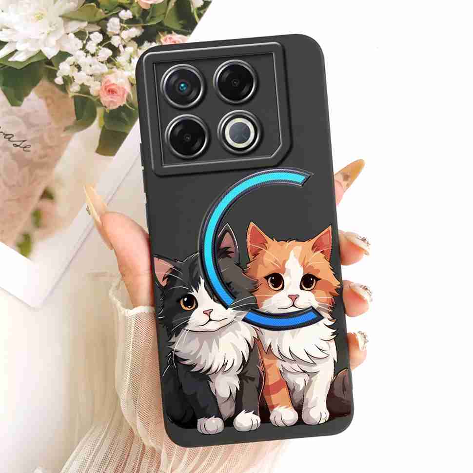 For Infinix GT 20 GT20 Pro Case Lucky Cute Cat Rabbit Cartoon Pattern Back Cover For Infinix GT 20Pro X6871 Phone Shell Coque