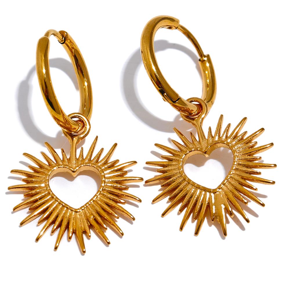 Orecchini A Goccia In Argento 925 Placcati Oro 14kt - 18mm, Ipoallergenici, Stile Old Money, Gioielli Eleganti