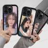 Korean L-Lee Ji Eunes Female Singer For IPhone 17 Pro Max 16 15 14 13 12 11 Plus Black Soft Phone Cover