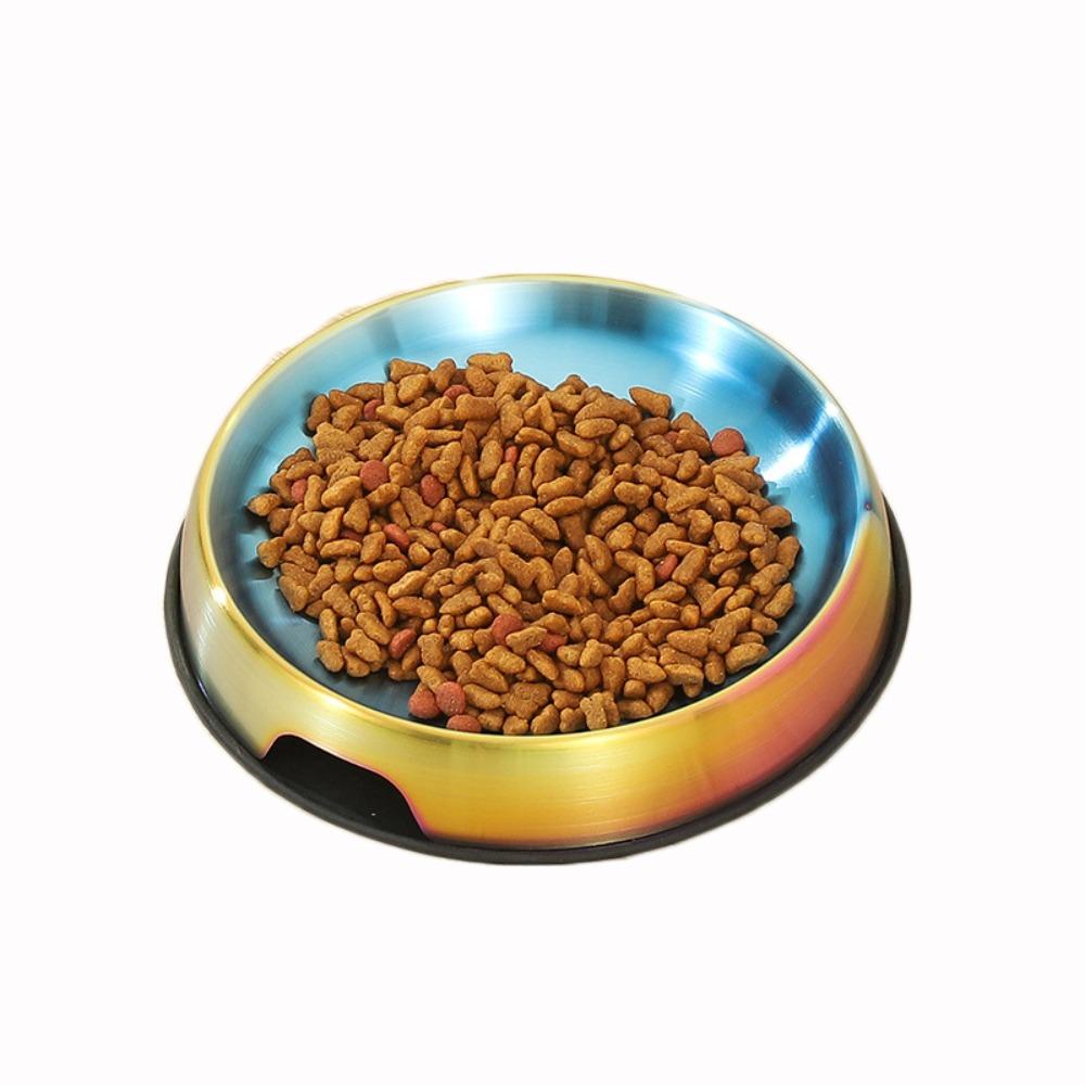 

Feeder Bowl Stainless Steel Pet Bowl With Silicone Pad Cat Bowl Pets Accessories Dog Bowl Dog/Cat різнокольоровий
