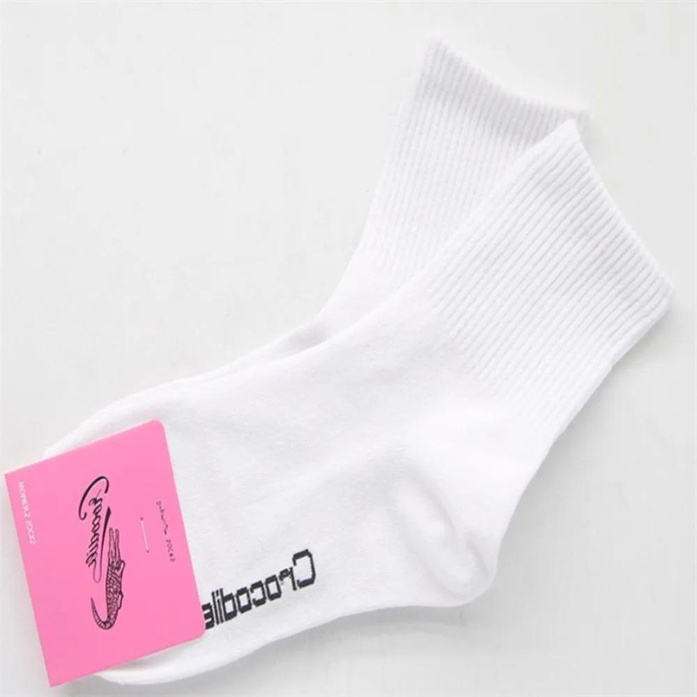 Everthams Crocodile Plain Women s Mid-calf Socks White 3-Piece Socks Women s Sock Set Women s Mid-calf Socks
