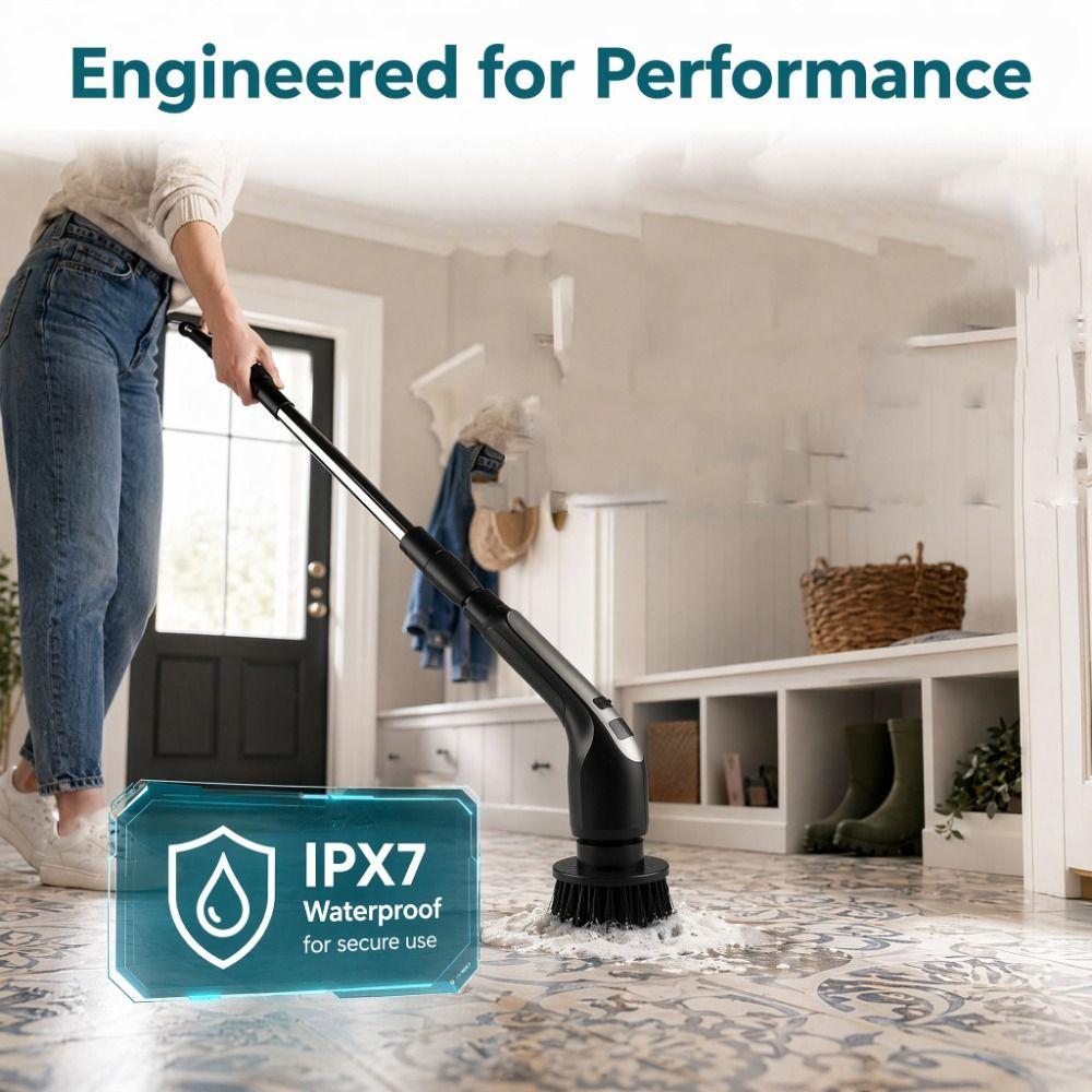 Wireless Electric Spin Scrubber Rechargeable Window Cleaner Parlour Cleaning