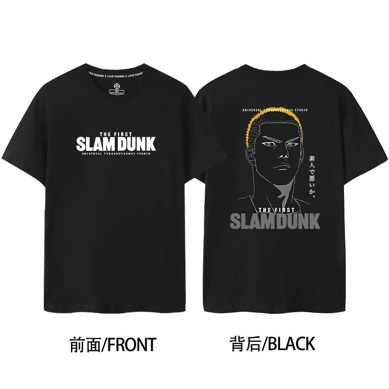 Slam Dunk Master Sakuragi Flower Path SHOHOKU Team Jersey Short Sleeved Men's&women's Pure Cotton Basketball T-shirt 71105