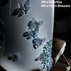 3D Flower Butterfly Scratch Cover Sticker for Car E-Scooter Motorcycle Peach Blossom Helmet Self-Adhesive Removable Decor