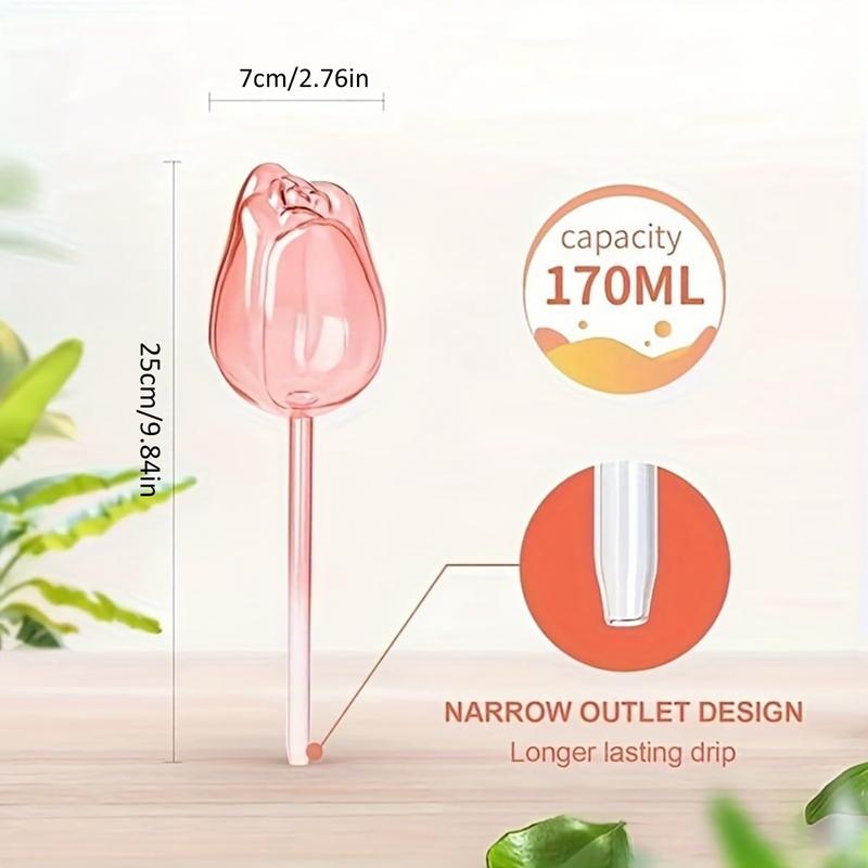 Tulip Shaped Plant Watering Ball Automatic Flower Waterer 2pcs