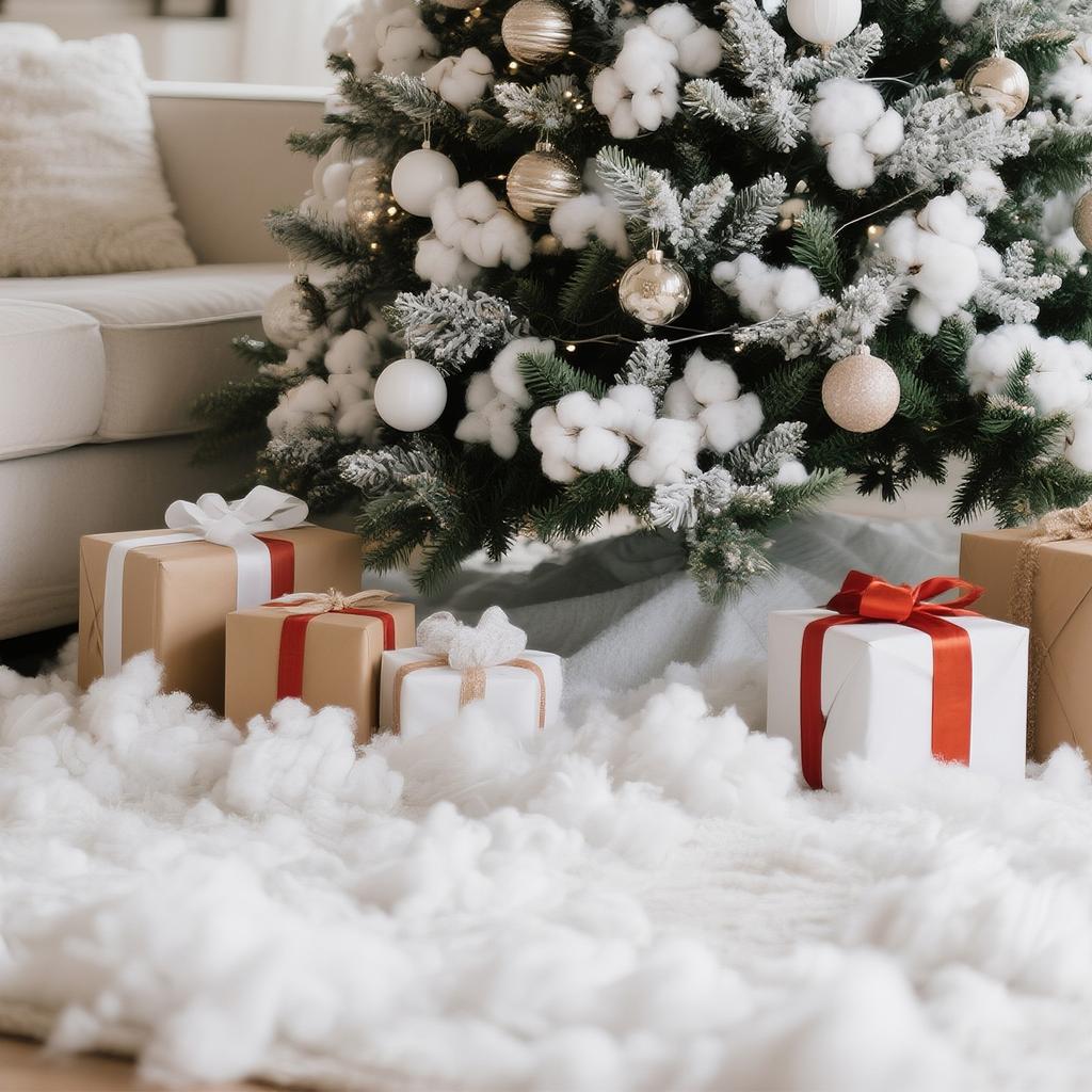 Artificial Snow Fluff for Christmas Tree Decoration Winter Indoor Home Decor Snow Effect Fluffy Fake Snow for Holiday Display and Craft Projects