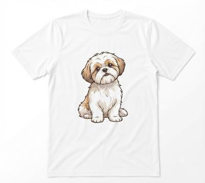Shih Tzu Dog Funny Dog Lover Animal Nature Lover White T-shirt