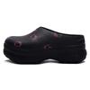 Originale AdiFOM Stan Smith Sabot Talpă de Cauciuc Rezistentă la Abraziune Pantofi de Casă cu Vârf Închis Femei Negru Roz IE4626(Echipa15-)