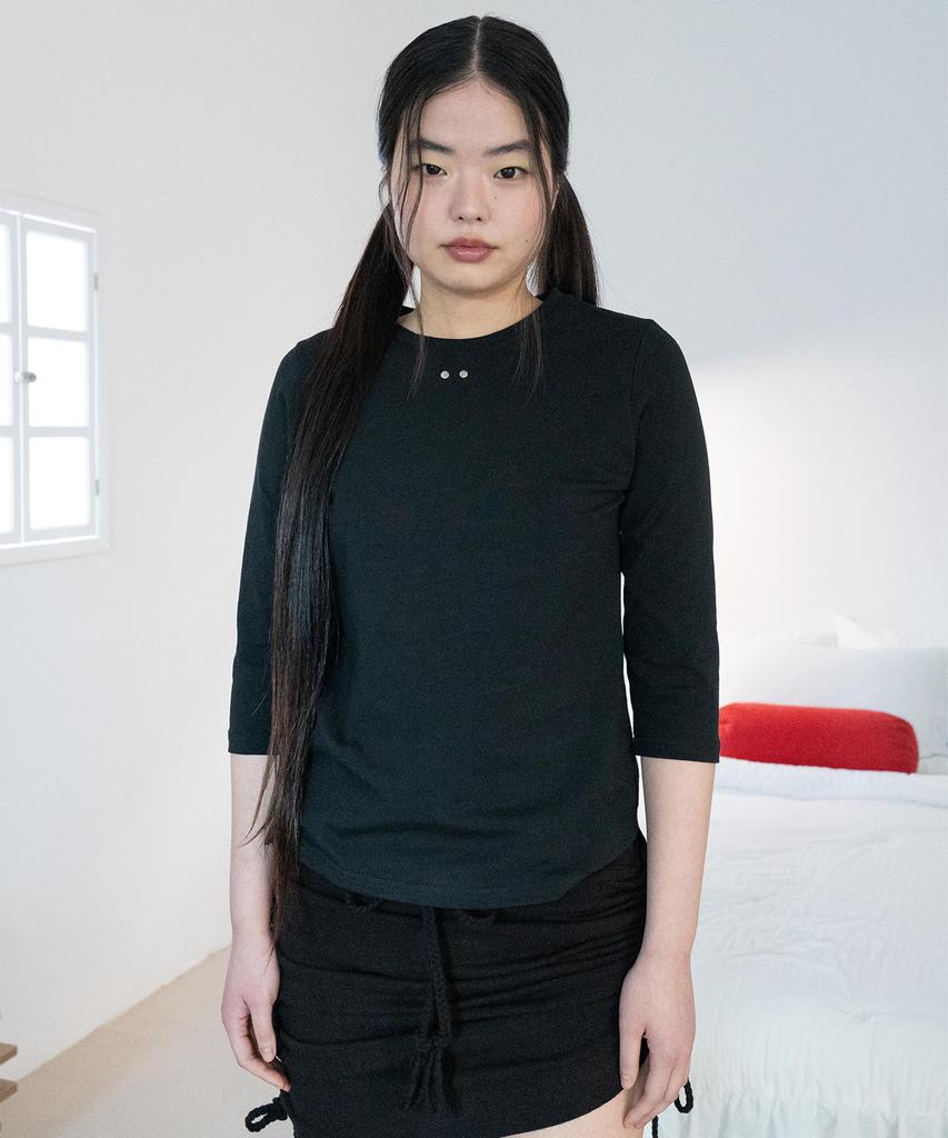 Onseuka Comfy 3/4 Sleeve T (Black)