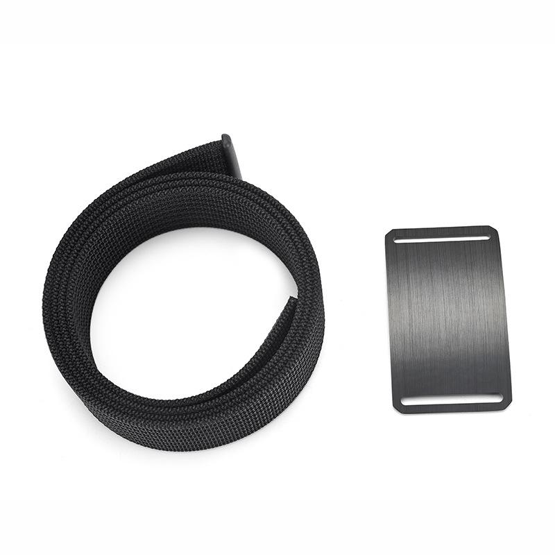 Aluminum Buckle Nylon Belt New Outdoor Belt Men's Casual Canvas Woven Belt