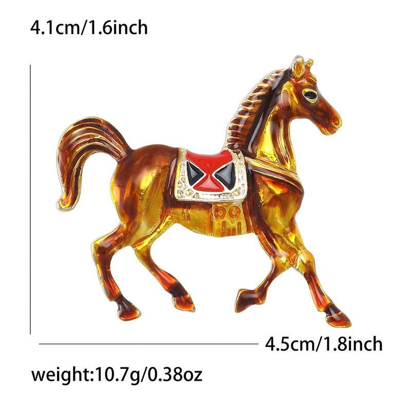 Get Rich Immediately," European and American Fashion, Twelve Zodiac Horse Pins, Accessories, Personalized Brooch with the Meaning of Immediate Success