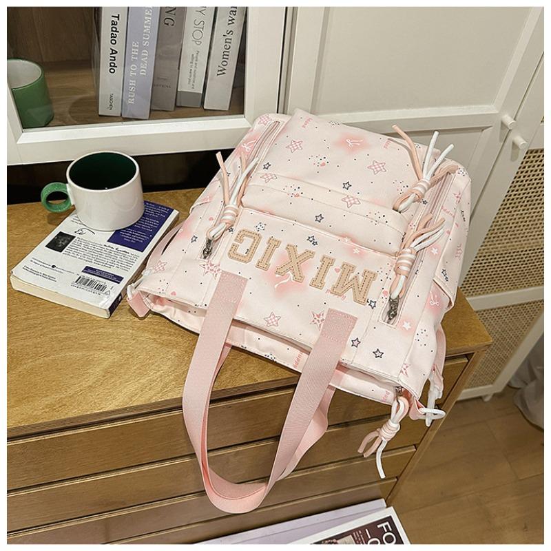 School Bag Women's New Japanese Ins High Value, Fresh and Sweet Star Make-up Bag, Light and Large-capacity Backpack