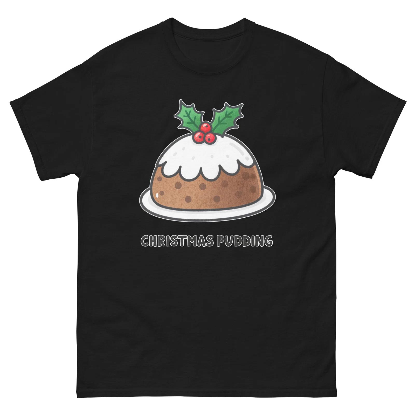 Christmas Pudding Delicious Food Holiday Eating T-Shirt XL
