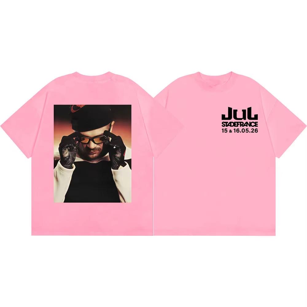 Hot Sale Rapper JUL Tour 2026 Graphic T-shirt Men Women Harajuku Hip Hop Punk T-shirt Retro Vintage Graphic Oversized T Shirt