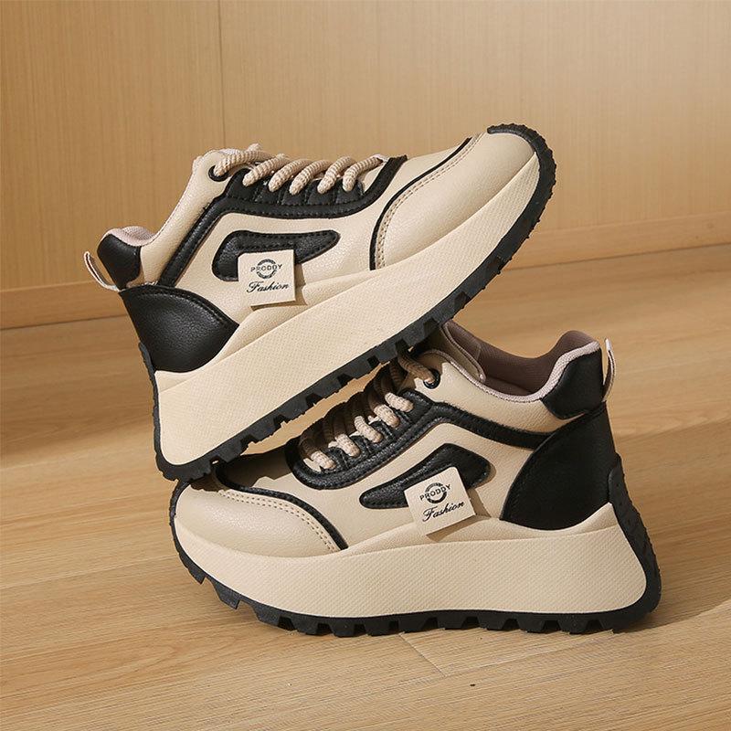 

Casual sports shoes increase height, small high-top shoes, women s spring 2025 new versatile super fire platform dad shoes 35 чорний