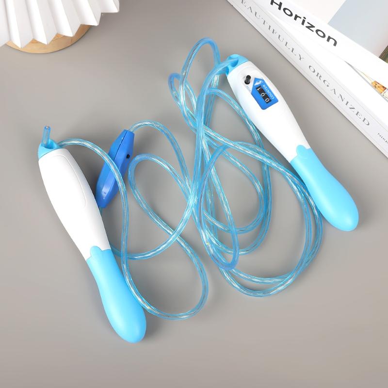 1Pc Racing Corded Jump Rope Sports Fitness Leisure Cordless Weighted Fitness Exercise Secondary School Exam Sporting Goods 3 синий