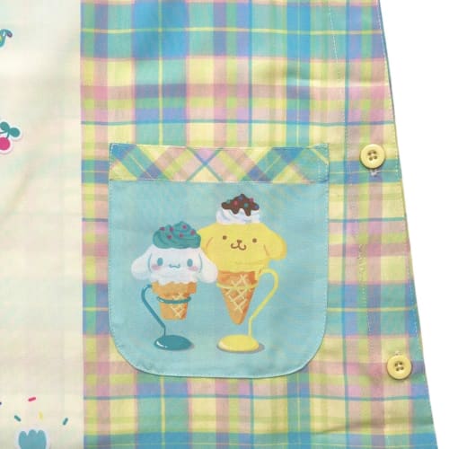 Sanrio Character Nursery Teacher Apron, Adult Sizes F, M-L (Sanrio Characters (Ice Cream))