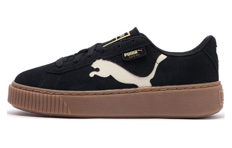 Puma Wmns Suede Platform Cutout - Black Alpine Snow 38