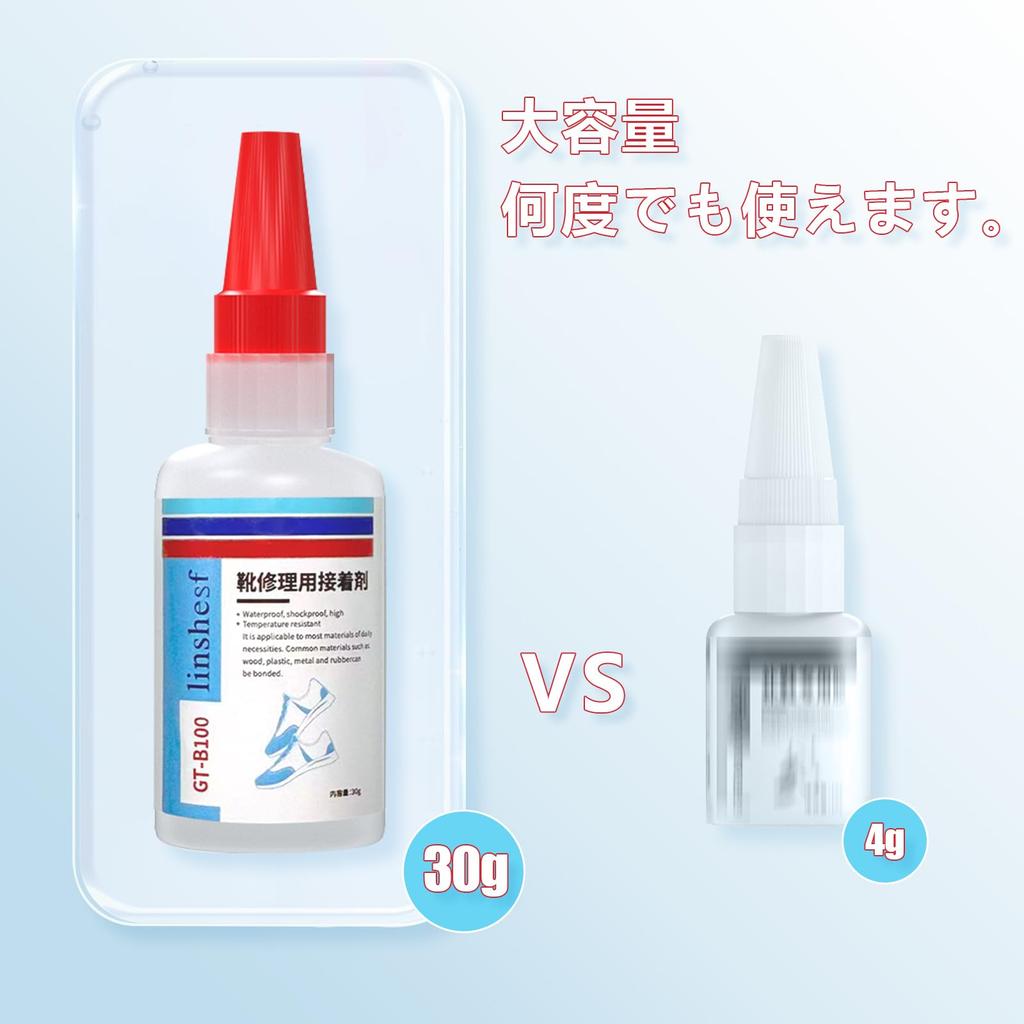 Linshesf Shoe Super Strong Instant Large Capacity Quickly Bonds Soles in 30 Transparent Shoe for Repairing Peeling or Torn Its Applications are Not