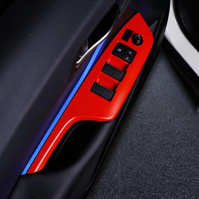 For Toyota C-HR CHR 2016 2017 2018  Window Lifter Panel Frame Covers Window Lifter Panel Car Styling Car Accessories