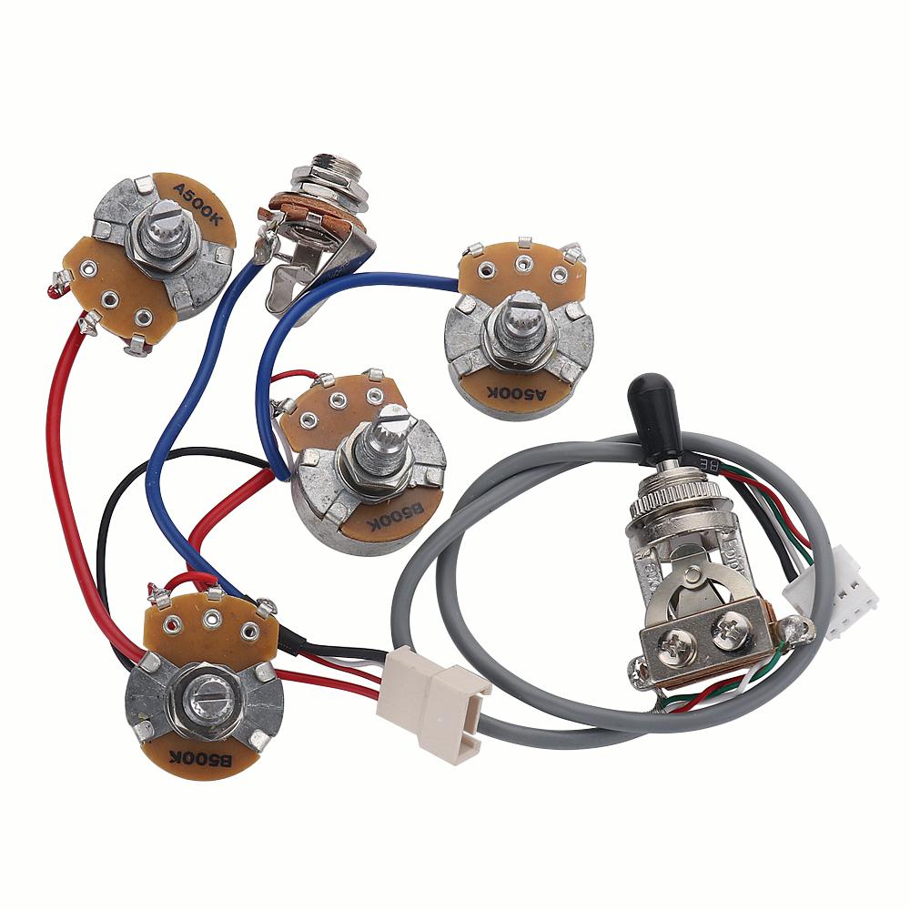 1Set Equipped With Potentiometer Jack And Switch For Epi Lp Sg Electric Guitar Pickup Wiring Harness Kits