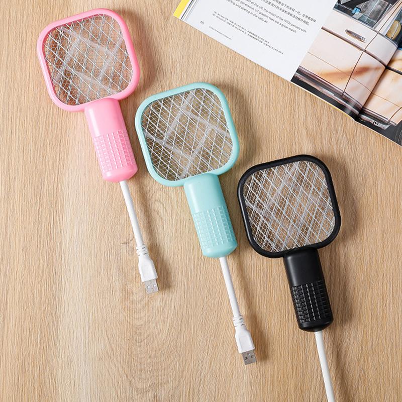 Usb Mosquito Swatter Trap Pest Control Mini Electric Shock Insect Racket Portable Uv Light Fly Bug Zapper Summer